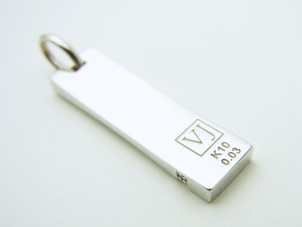 画像3: VJ 10KWG シューティングスター ダイヤモンドゴールドプレートペンダント※チェーンをお選びできます (3)