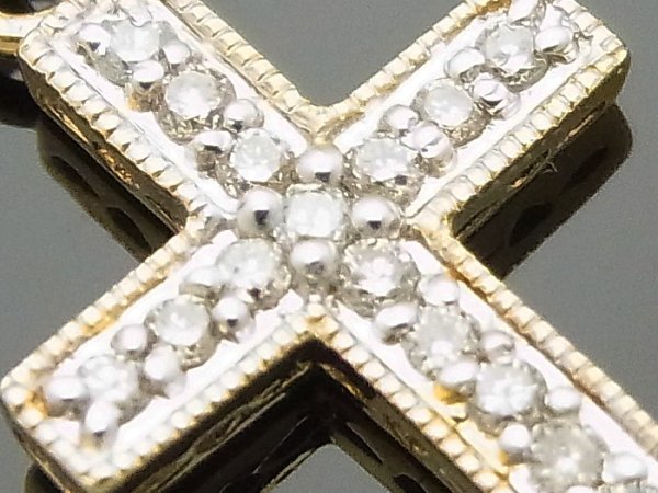 画像4: AQUAMASTERコレクション 14Kイエローゴールド ダイヤモンド0.10ct ペンダント18金 ネックレスペンダントチェーンセット 18金 ネックレス※チェーン長さ40cm.45cm.50cmからお選び頂けます (4)