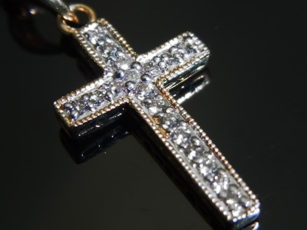 画像5: AQUAMASTERコレクション 14Kイエローゴールド ダイヤモンド0.10ct ペンダント18金 ネックレスペンダントチェーンセット 18金 ネックレス※チェーン長さ40cm.45cm.50cmからお選び頂けます (5)