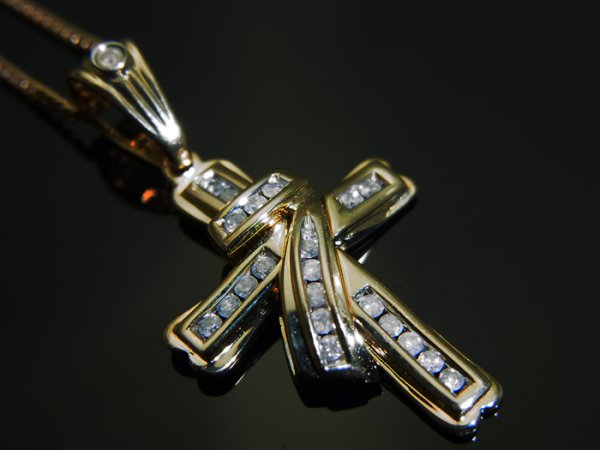 画像5: AQUAMASTERコレクション 14Kイエローゴールド ダイヤモンド0.21ct ペンダント (5)