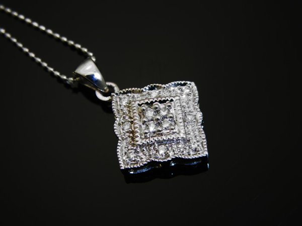 画像5: Joe Rodeoコレクション 14Kホワイトゴールド ダイヤモンド0.18ct ペンダント※チェーンセットお選びできます  (5)