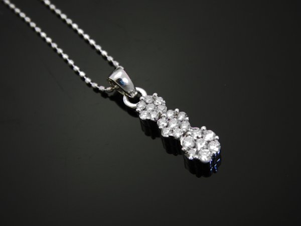 画像5: Joe Rodeoコレクション 14Kホワイトゴールド ダイヤモンド0.40ct ペンダント※チェーンセットお選びできます  (5)