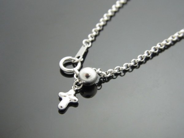 画像4: 18kホワイトゴールド  2mmロールチェーン(ハーフランドチェーン)18金 ネックレス 50cm  VALUABLE別注モデル (4)