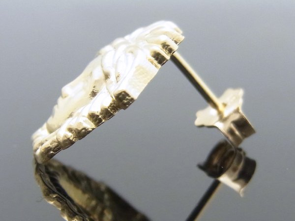 画像3: 10K イエローゴールド メデューサグリーク ラージ ピアス 10金※1個販売となります (3)