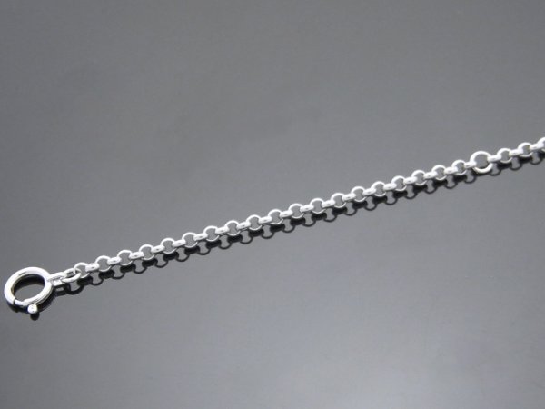 画像3: プラチナ / K18ホワイトゴールド ロールチェーン(ハーフランドチェーン)2.6mm幅 60cm Pt850 18金 ネックレス (3)