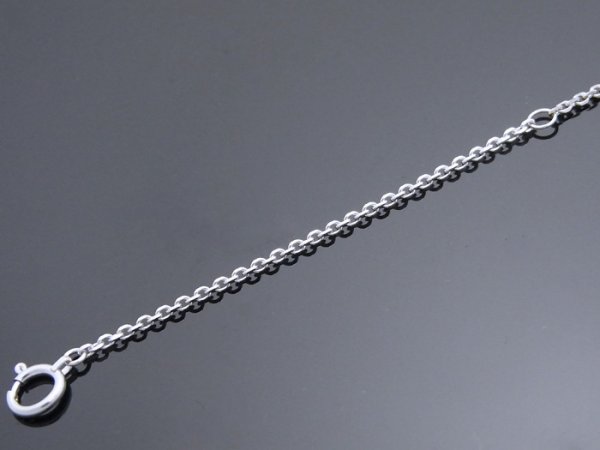 画像3: プラチナ / K18ホワイトゴールド カット シャイニング アズキ チェーン 1.1mm 幅 60cm(アジャスター管で55cm使用可) Pt850 18k メンズ レディース ネックレス  (3)