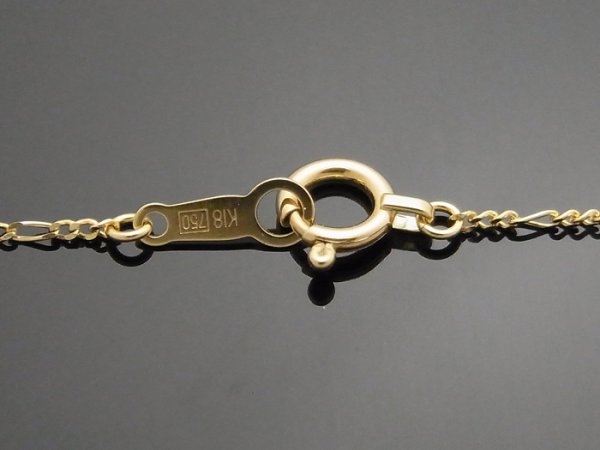 画像3: 18金 イエローゴールド フィガロ ネックレス 1.9mm幅 45cm 18k (3)