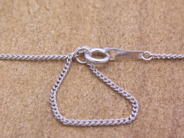 画像2: 18kホワイトゴールド  ライトキヘイチェーン 1.2mm幅 40cm (2)