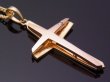 画像3: 18K イエローゴールド ピンクゴールド　ダイヤモンド0.01ｃｔ ダブル　クロス　ペンダント　18金 (3)