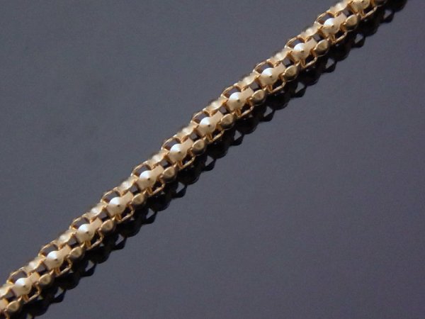 画像2: 18k イエローゴールド マルベリー チェーン  1.4mm幅 50cm  18金 ネックレス (2)