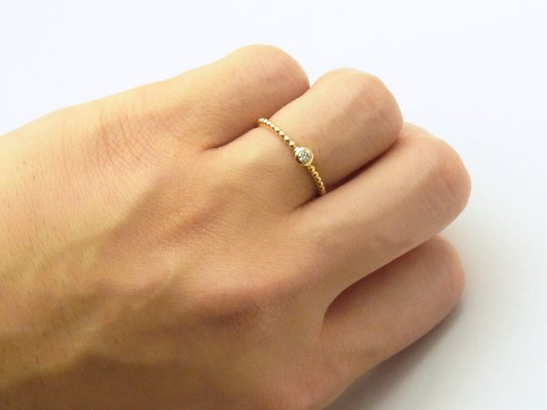 画像3: 18K イエローゴールド ダイヤモンド ロープデザイン リング 指輪 18金 (3)