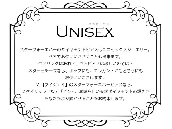 画像3: VJ 18K ホワイトゴールド メンズ ダイヤモンド スター フォーエバー ピアス 18金 スタッド デザイン ※1個販売(片耳) (3)
