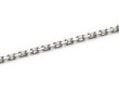 画像2: K18　ホワイトゴールド　メンズ　カット　アズキ　チェーン　 1.1mm 幅　50cm スター　チャーム　アジャスター　VALUABLE別注 (2)
