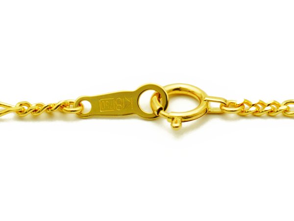 画像3: K18 イエローゴールド　フィガロ　ブレスレット 1.9mm幅　※選べる長さ【18.5cm or 20cm】 (3)