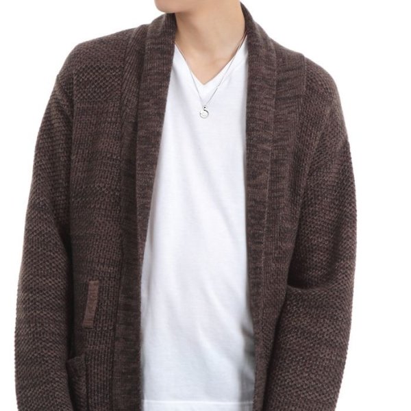 画像7: VJ【ブイジェイ】K18 ホワイト ゴールド メンズ テクスチャー コイン ペンダントチェーンセット※チェーンをお選びいただけます (7)