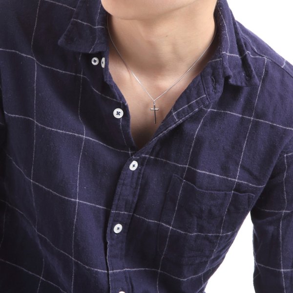 画像10: VJ【ブイジェイ】 K18ホワイトゴールド  A.R クロス ペンダントチェーンセット※チェーン長さ40cm.45cm.50cmからお選び頂けます (10)