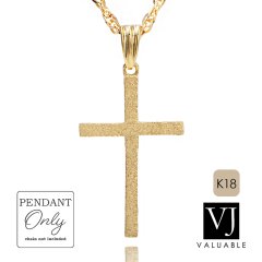 VJ【ブイジェイ】K18 イエローゴールド ブリリアントゴールド クロス ペンダント　※ペンダントのみ 18金 18K ネックレス
