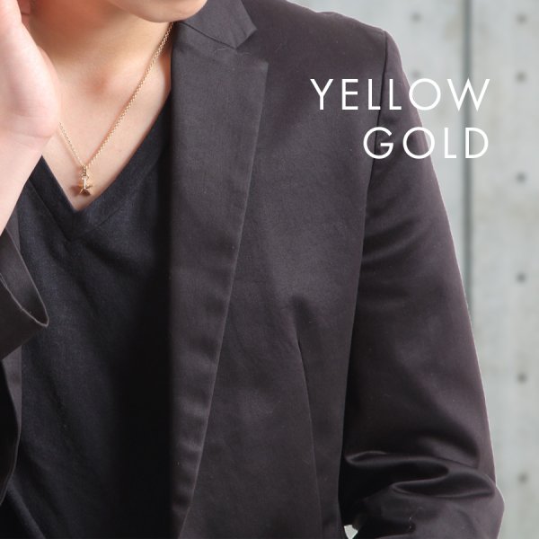 画像10: VJ【ブイジェイ】メンズ K18 イエローゴールド ゴールドスター ペンダント【A set】 キヘイチェーンセット (10)