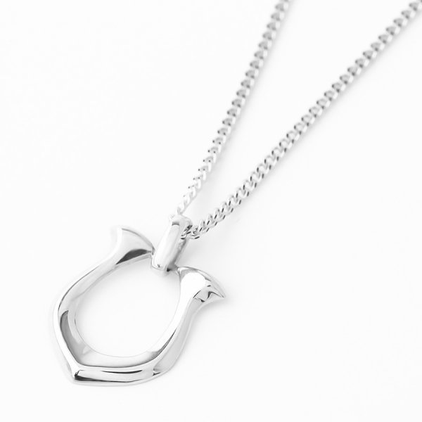 画像11: VJ【ブイジェイ】  K18 ホワイトゴールド ハイポリッシュホースシュー ペンダント (11)