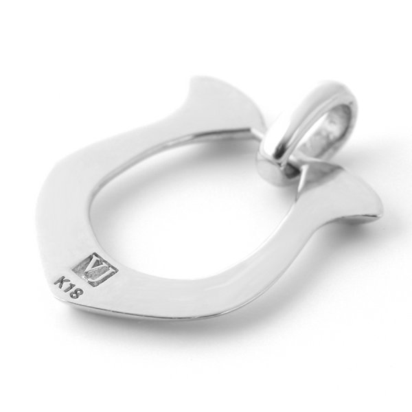 画像9: VJ【ブイジェイ】  K18 ホワイトゴールド ハイポリッシュホースシュー ペンダント (9)