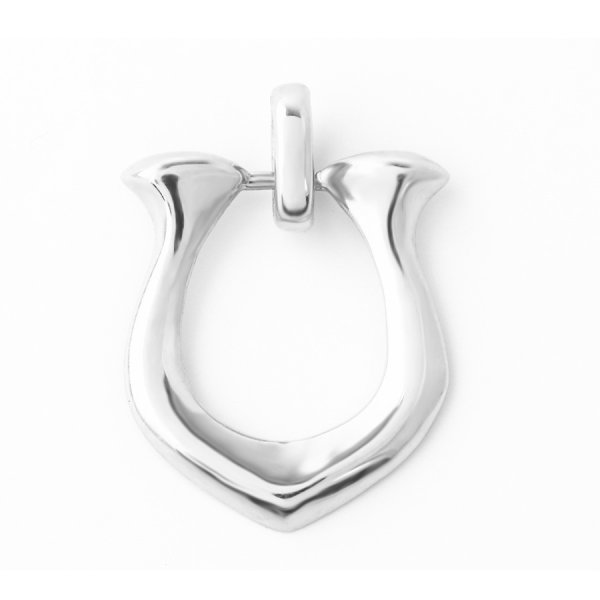 画像8: VJ【ブイジェイ】  K18 ホワイトゴールド ハイポリッシュホースシュー ペンダント (8)