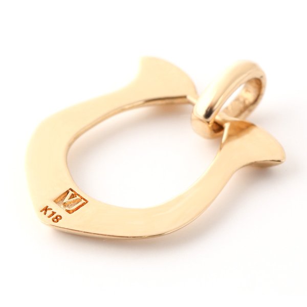 画像11: VJ【ブイジェイ】  K18 イエローゴールド ハイポリッシュホースシュー ペンダント キヘイチェーンセット (11)