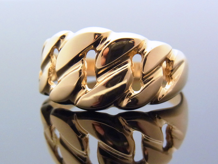 グリット 展開する リングバック メンズ 18 金 リング Orangedream Jp